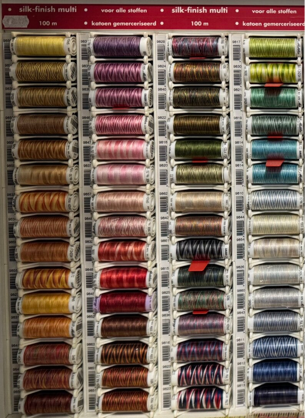 Mettler Silk Finish Multi Katoengaren 100 m – 3 kleuren naar keuze