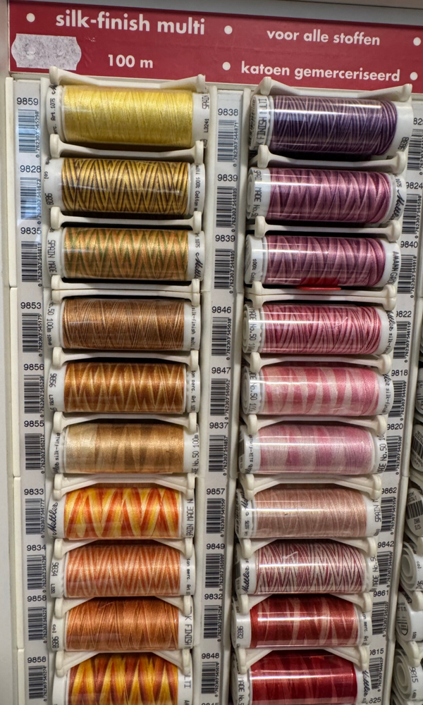 Mettler Silk Finish Multi Katoengaren 100m – 3 kleuren naar keuze