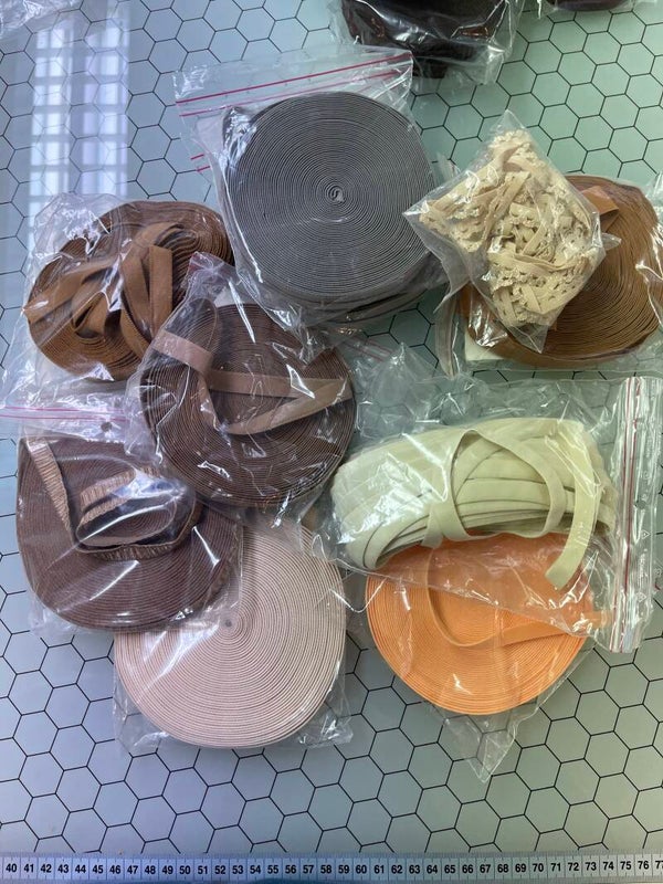 Mix lingeriematereialen beige tinten