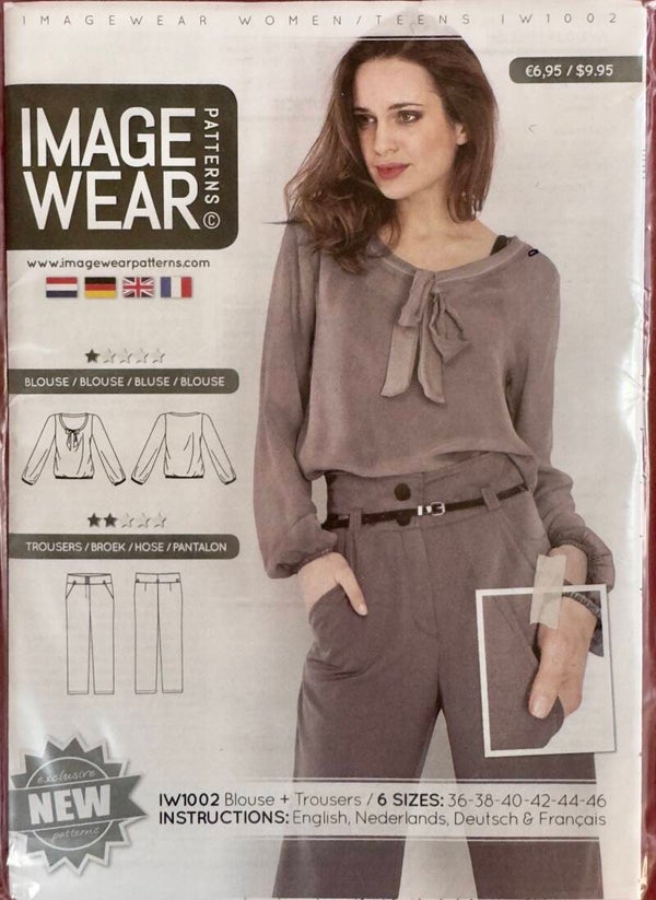 Image Wear IW1002 – Naaipatroon voor blouse en broek 36-46