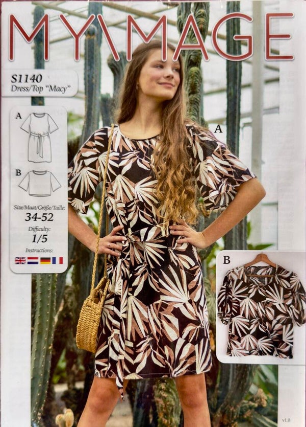 MyImage S1140 – Naaipatroon voor jurk en top “Macy” 34-52