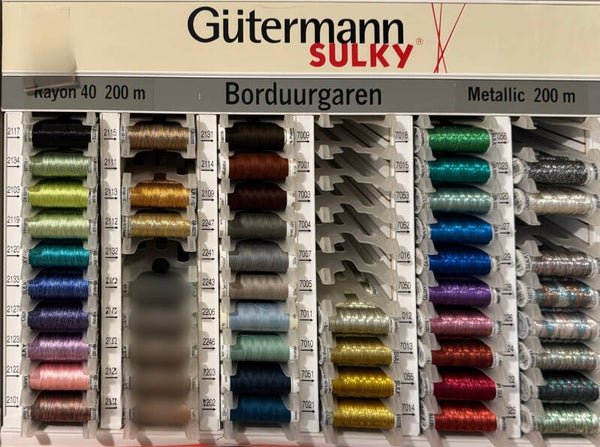Gütermann Sulky Metallic Borduurgaren 200m – 3 kleuren naar keuze