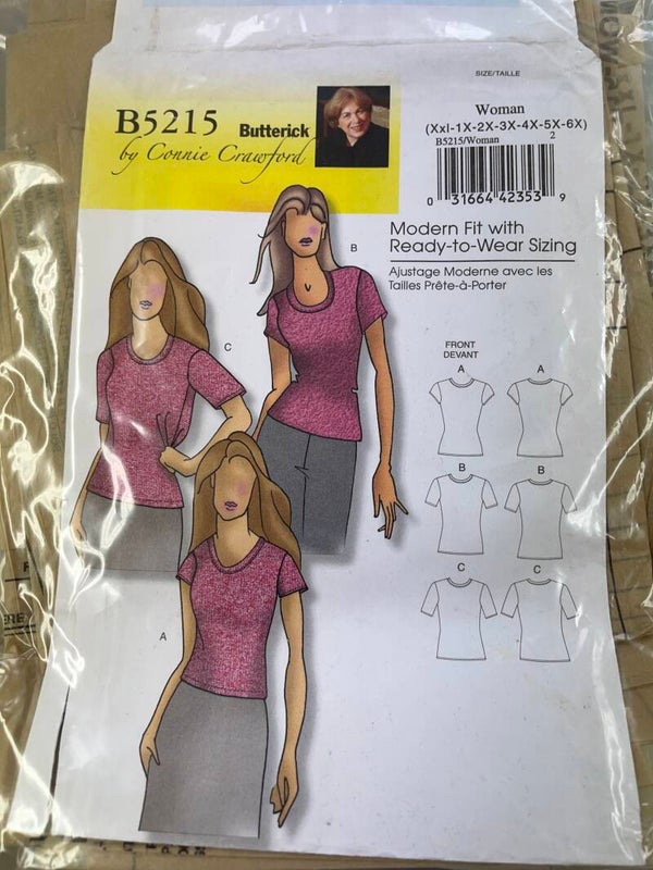Butterick B5215 XXL t/m 6X