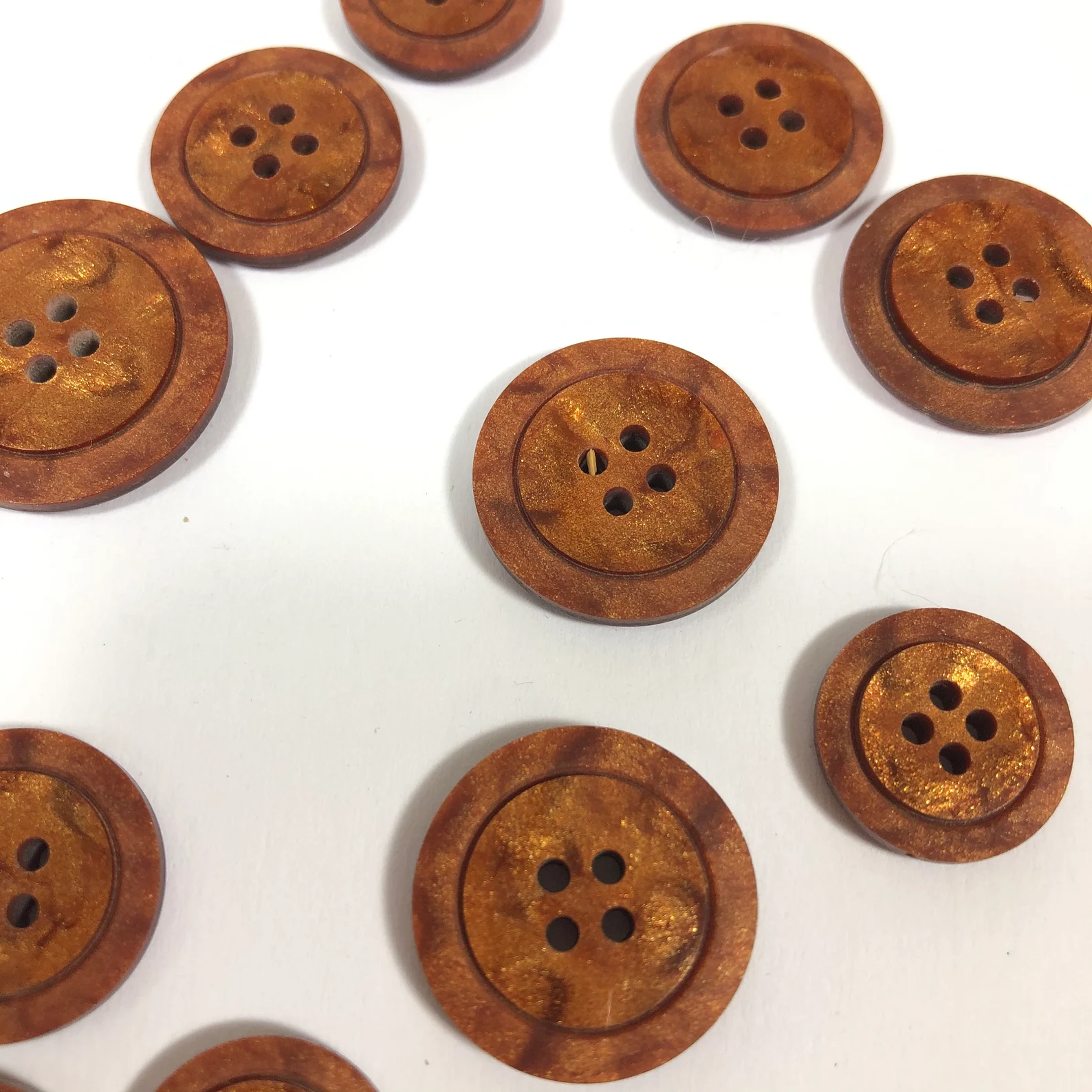 Knopen mix kastanjebruin