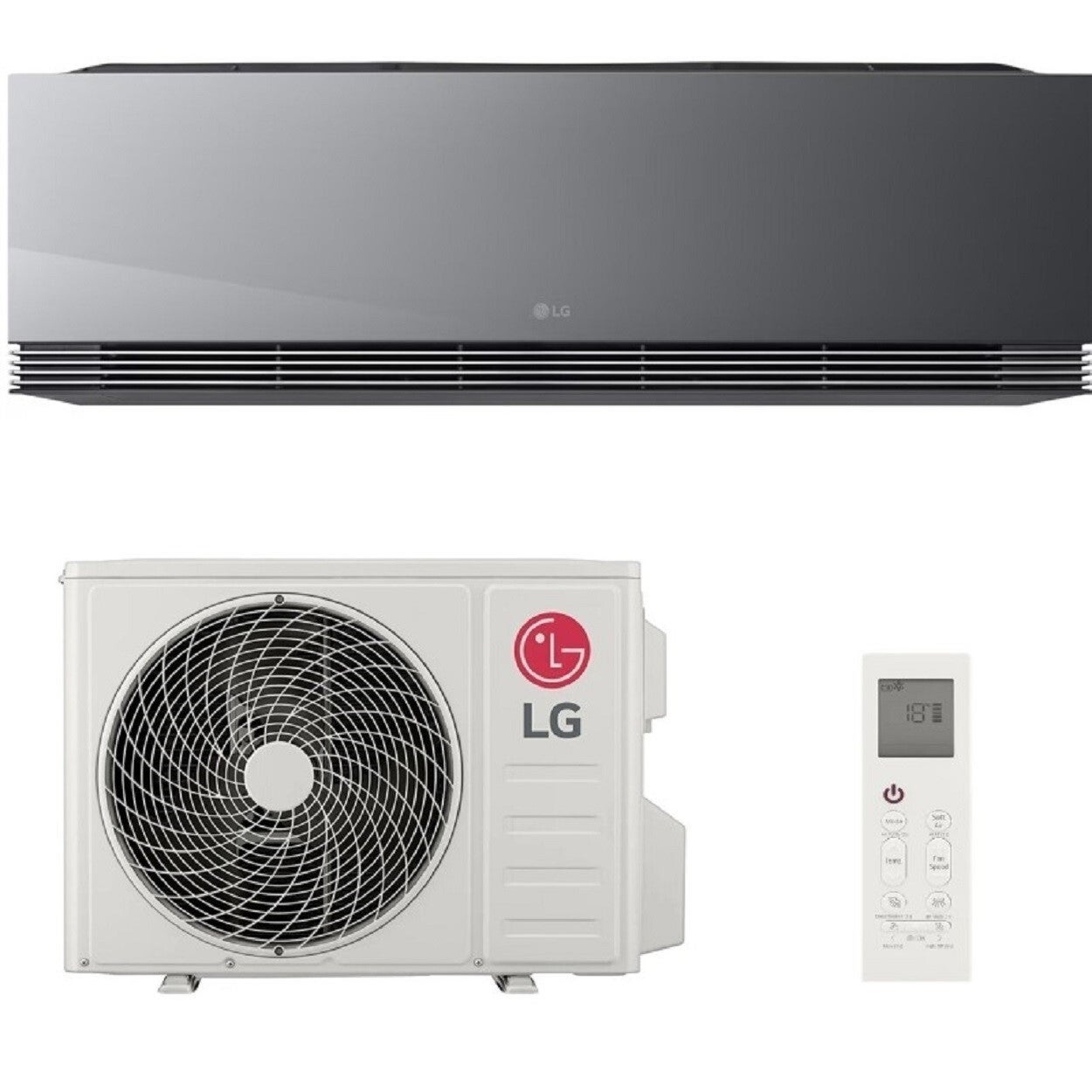 LG MEEST NIEUWE MODEL AA09SP ! DUAL-COOL DELUXE ARTCOOL BLACK 2.5kW/9000Btu INCL. WIFI (AI) A+++