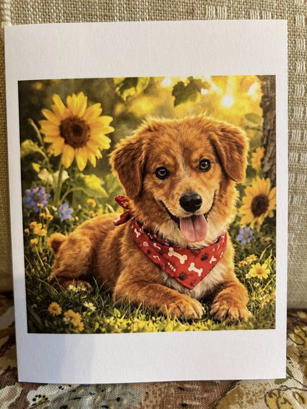 Greeting card: Frodo wearing bandana