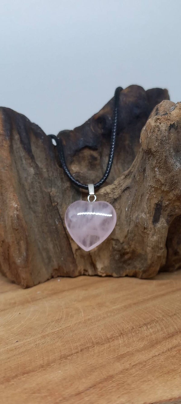 Roze kwarts hartje nr 5