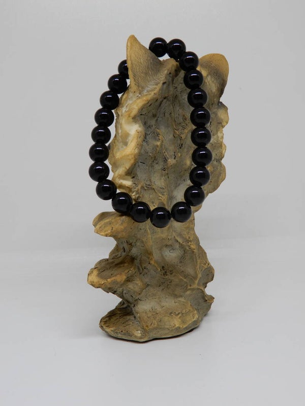 Obsidiaan Zwart kralen armband