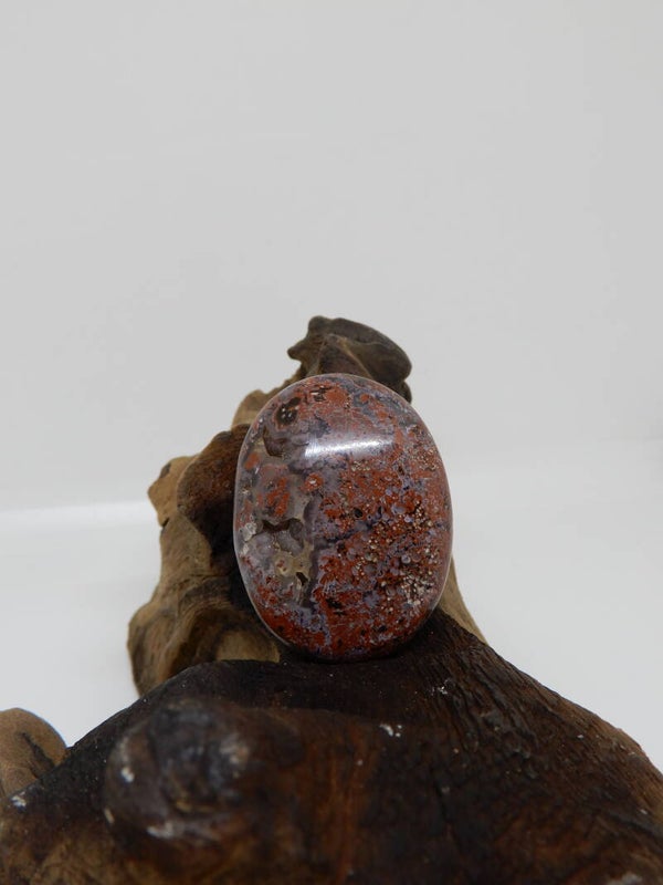 Jaspis Choco hand/zaksteen