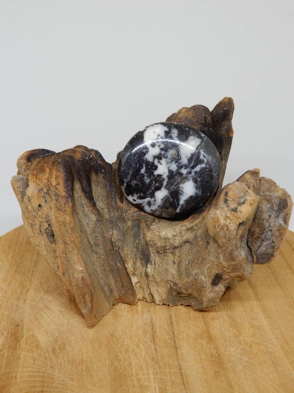 Zebra Jaspis hand/zaksteen