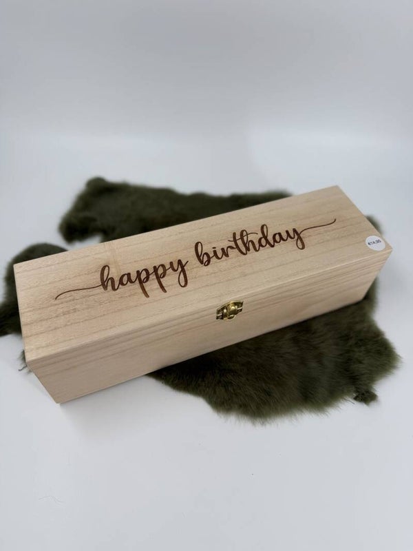 Wijnkist happy birthday