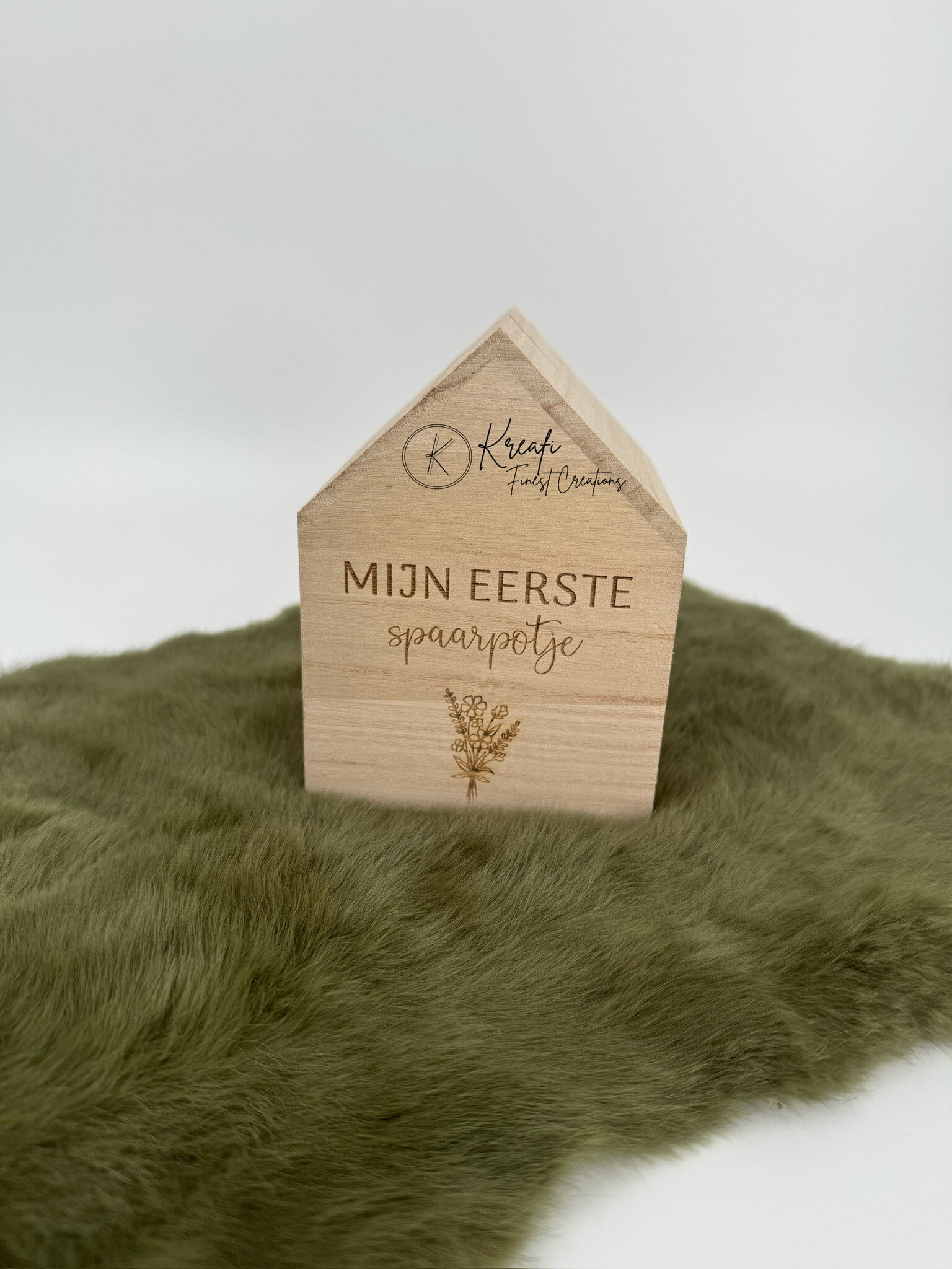 Spaarpot huisje mijn eerste spaarpotje