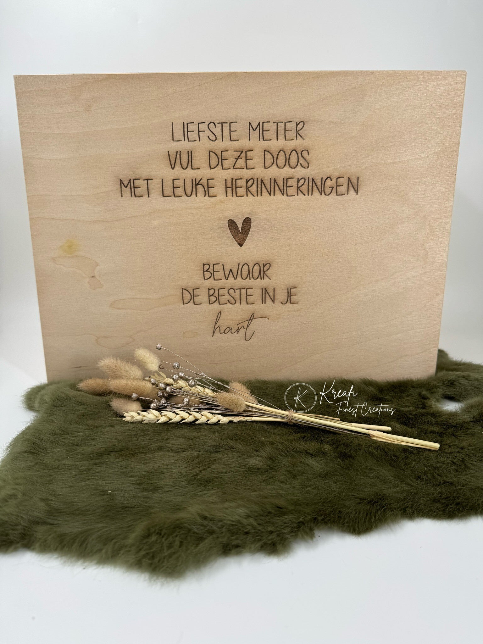 Houten kist liefste meter