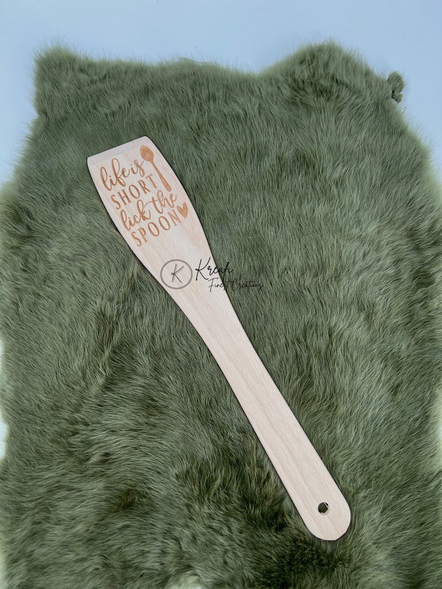 Keukenlepel life is short lick the spoon