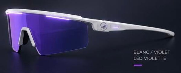 Blanc / violet / led violette
