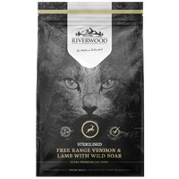 Riverwood Sterilised Kat - Hert & Lam met Everzwijn 2 kilo