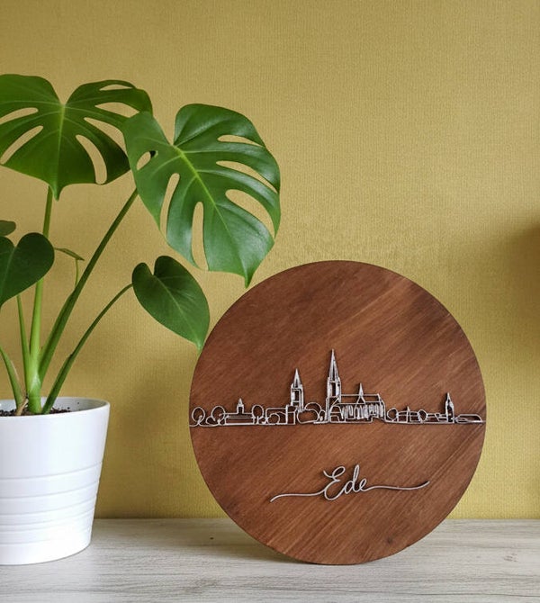 Skyline Ede Minimalistisch 3D Design