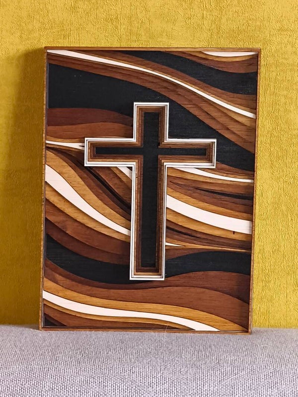 Kruis met Organische Golven