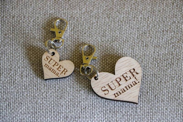 Super mama sleutelhanger