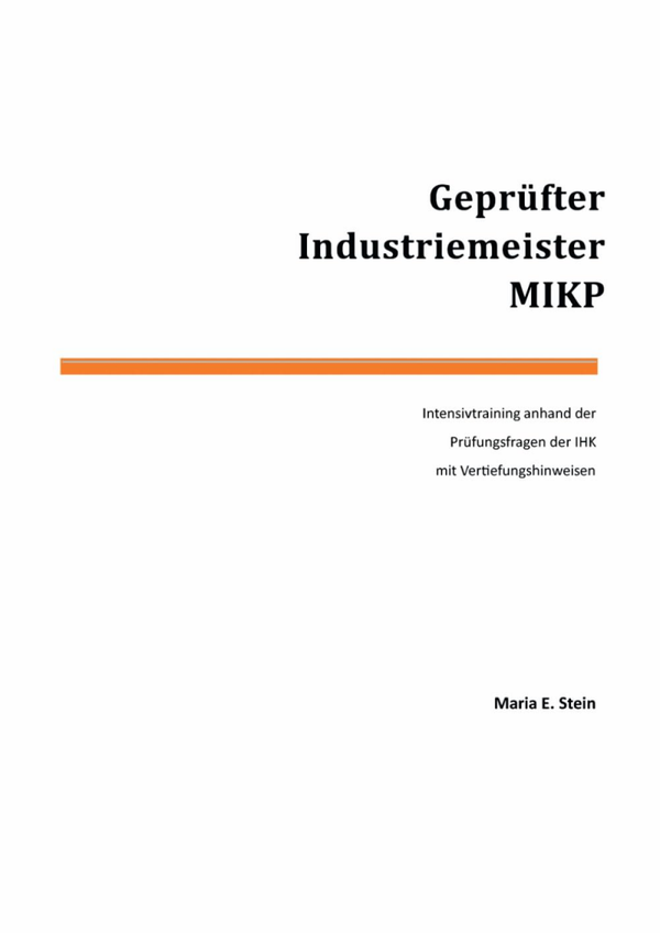 Geprüfter Industriemeister MIKP