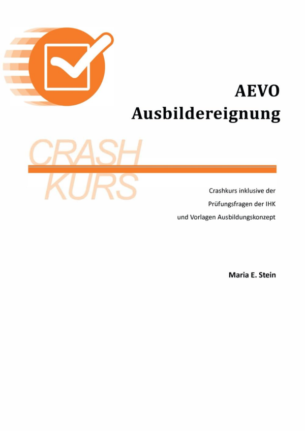 AEVO - Ausbildereignung: Crashkurs