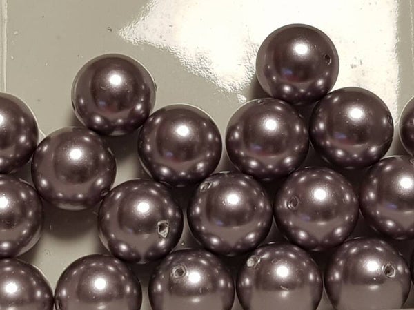 06. Swarovski Pearl 8mm Mouve/ 19 st