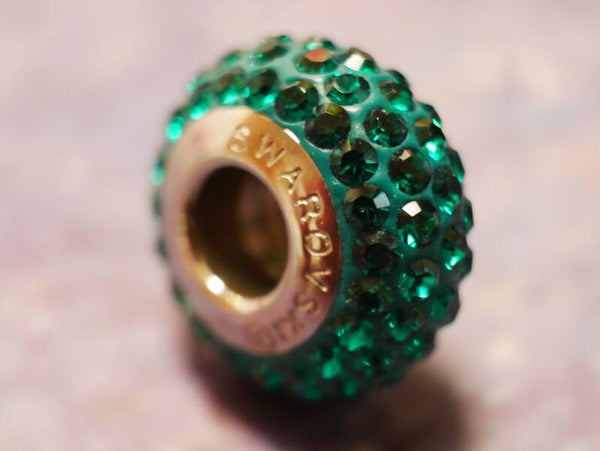Swarovski  BeCharmed Pavé Slim Dk Emerald