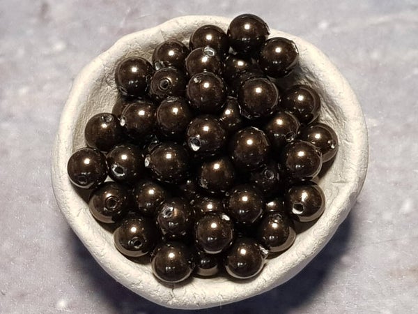 12. Swarovski Pearl 4mm DK Brown/ 130 st