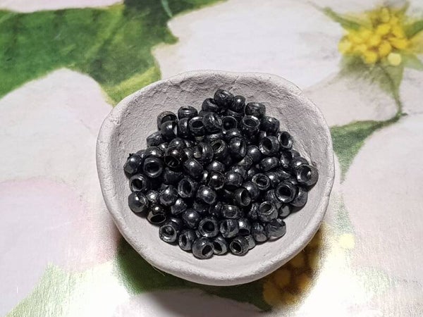 Knijpkralen 2mm hematiet