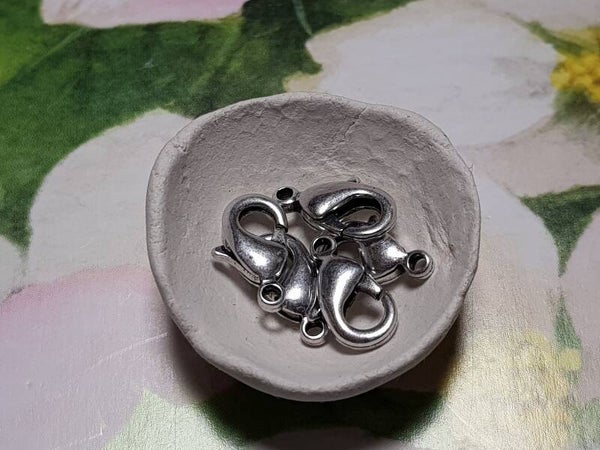 Karabijnslot 12mm oud zilverkleurig