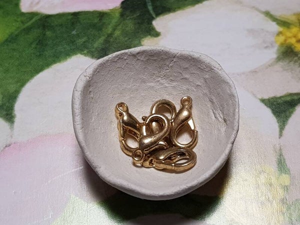 Karabijnslot 10mm goudkleurig