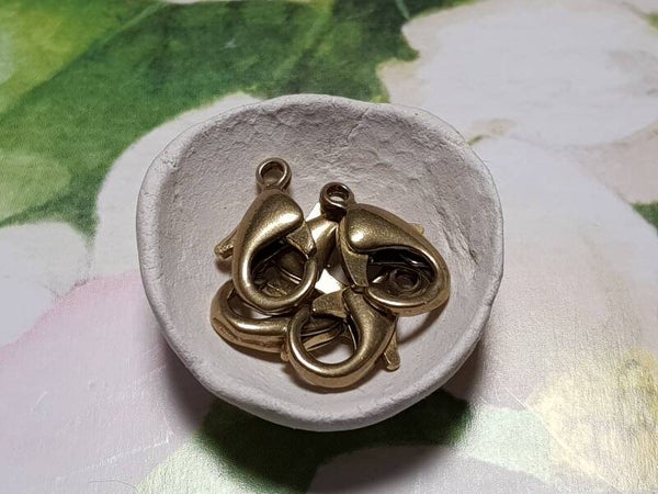 Karabijnslot 15mm bronskleurig