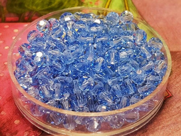 Swarovski Rond Lt Sapphire 4mm/100st  