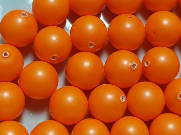 25. Swarovski Pearl 8mm Neon Orange/ 30 st