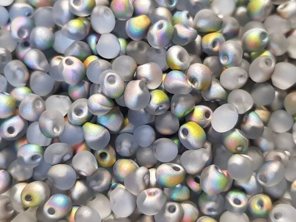 Druppels 3.4 mm Crystal Vitrail Matted/10 gr