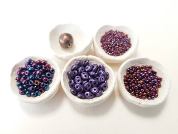 Pakketje halsketting Gina paars