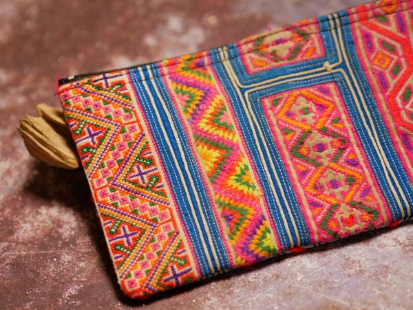 Stoffen zakje met ritsen 0020