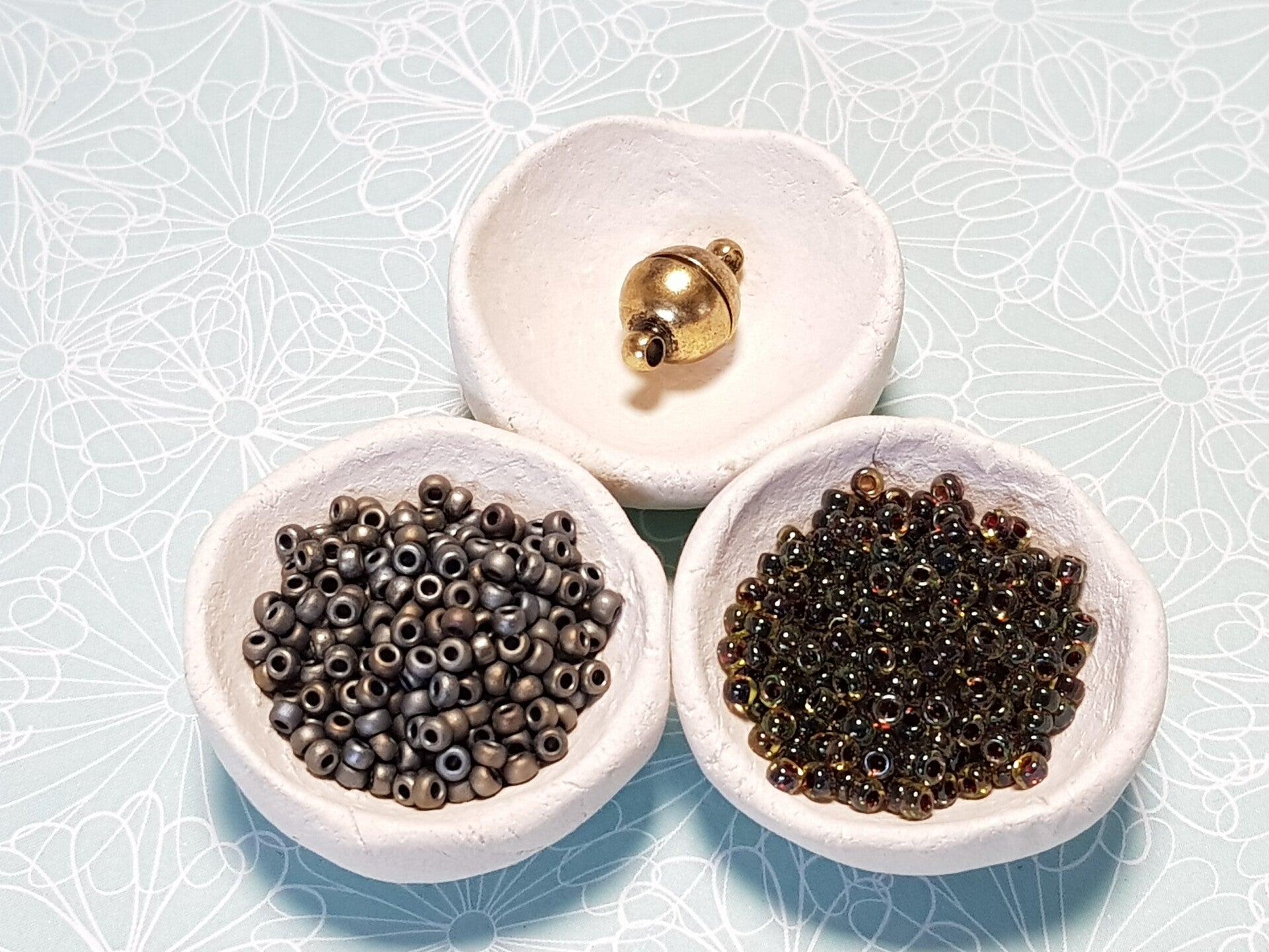 03. Pakket ketting Chenille Stitch Mat Groen