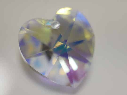 01. Swarovski Heart Crystal AB 20mm