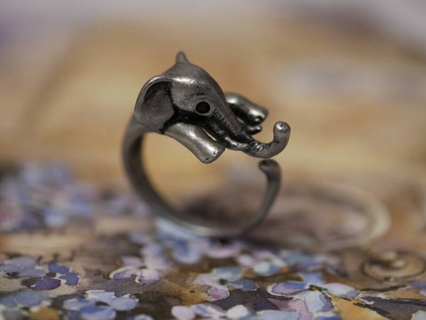Elephant Ring / Silver-colored / Nickel-free