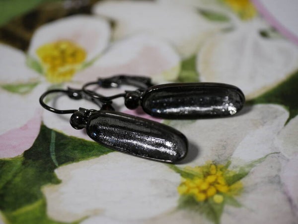 Rhinestone Earring Hooks / Oval 20mm
