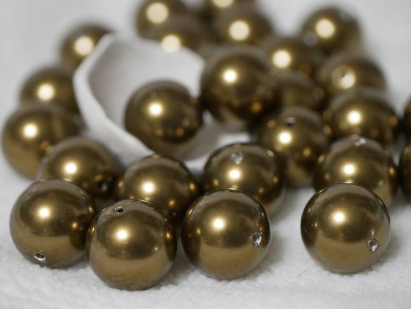 5810 Swarovski Pearl Ant Brass 14mm