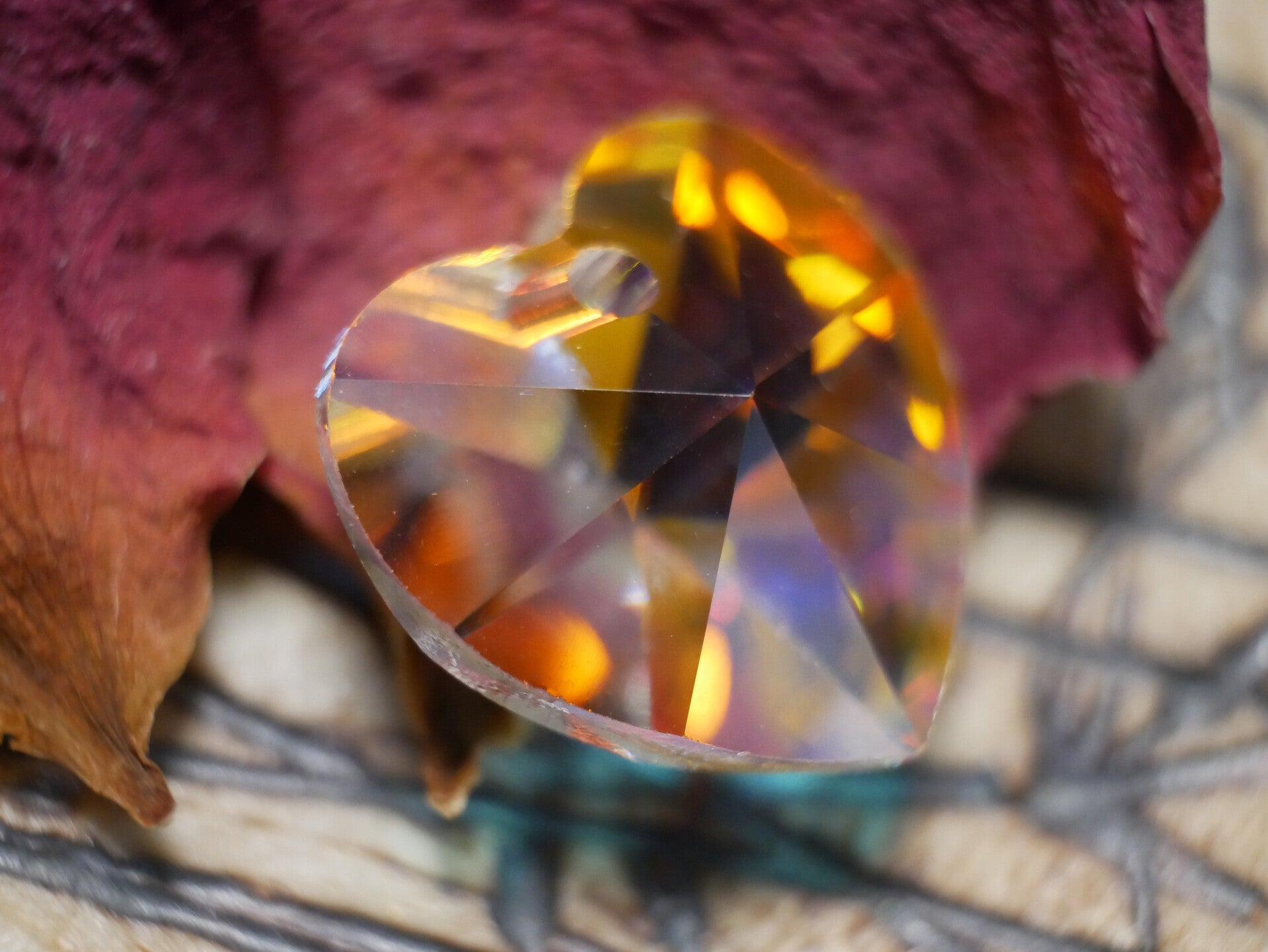 02. Swarovski Heart Crystal AB 10mm