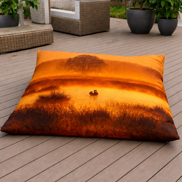 Outdoor zitzak zonsondergang