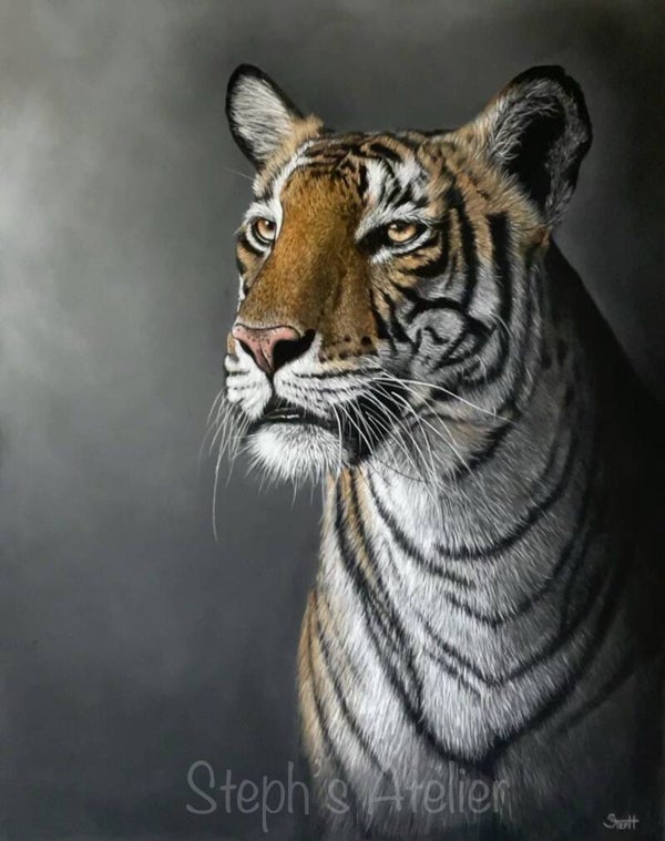 Canvas “Thaïs, majestueuze tijger”