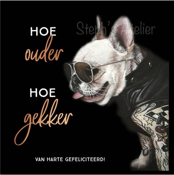 Wenskaart stoere jongen