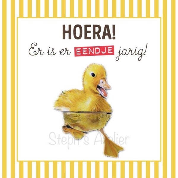 Wenskaart eendje