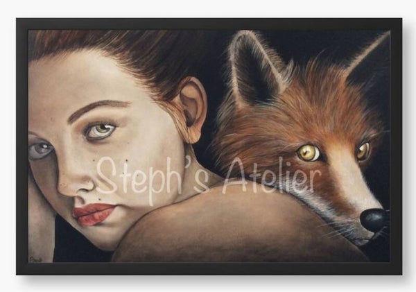 Ingelijste afbeelding “Gezelligheid” zonder passe-partout