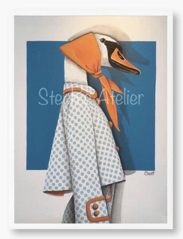 Ingelijste afbeelding “DotSwana” zonder passe-partout