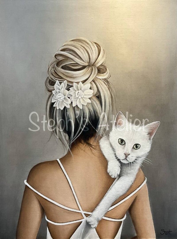 Canvas “Ladies in white”